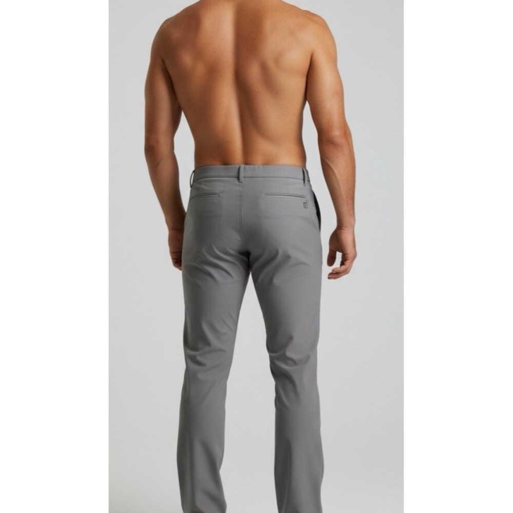 NEW FootJoy Mens Performance Golf Pants Grey 5-Pocket Stretch W34 L32 Slacks